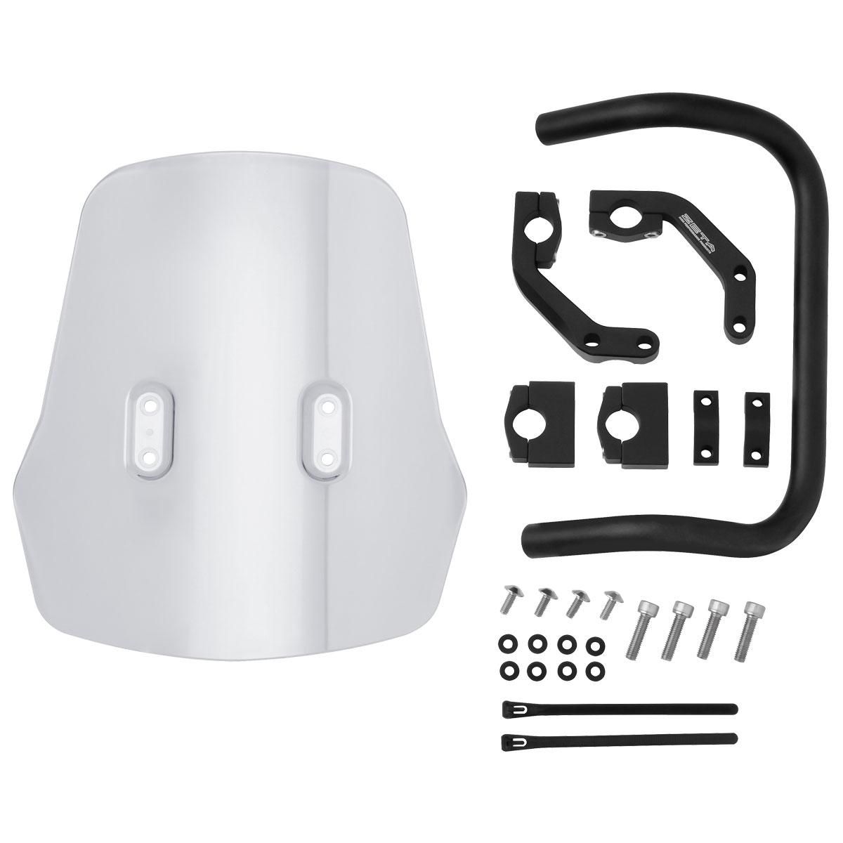 ZETA (ジータ) アドベンチャーウインドシールドSTD ライトスモーク モンキー125 D8856