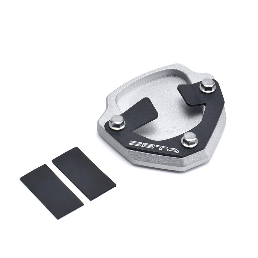 ジータ (ZETA) サイドスタンドエクステンダー ブラック/シルバー TENERE700 F4192