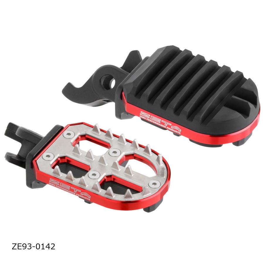 ジータ (ZETA) Advフットペグ レッド CRF250L/RALLY CRF1000L/1100L F7021