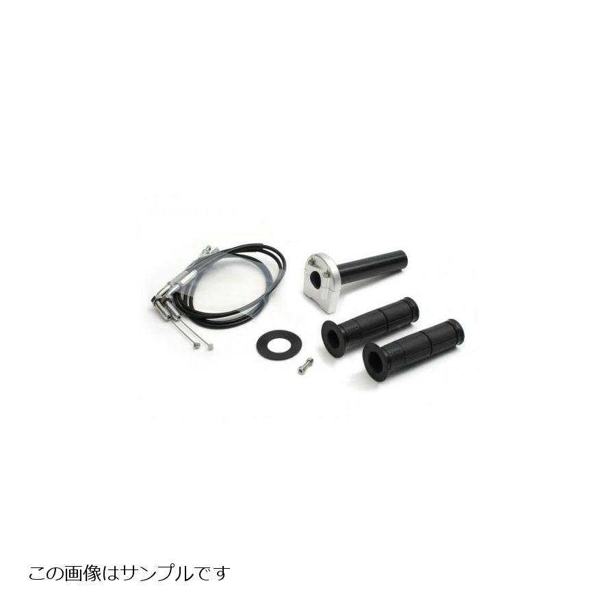 メーカー名：アクティブメーカー品番：1067198販売備考：スロットルKIT [ホルダー:TYPE-3 SIL] 巻取&phi;40 [メッキ金具] TMR用 800mm●TDMRキャブレターには装着できません。厚み：ホルダー：17.5巻き取り径：40ワイヤー長：800色[カラー]：シルバータイプ：TYPE-3◆アクティブ スロットルキットは、6サイズのインナーパイプ(TYPE-2は4サイズ)を交換することで、乗りやすさの要となるアクセル操作のセッティングを可能にします◆巻取径を大きくして、少ない手首の返しで瞬時にワイドオープンさせる仕様もよし、逆に小さくして、より繊細なコントロール性能を得るもよし◆あなたのバイクスタイルに合ったスロットルを手に入れてください◆ホルダーカラー：シルバー◆インナー巻取径：φ40◆ワイヤー：メッキ金具：800mm◆TDMRキャブレターには装着できません