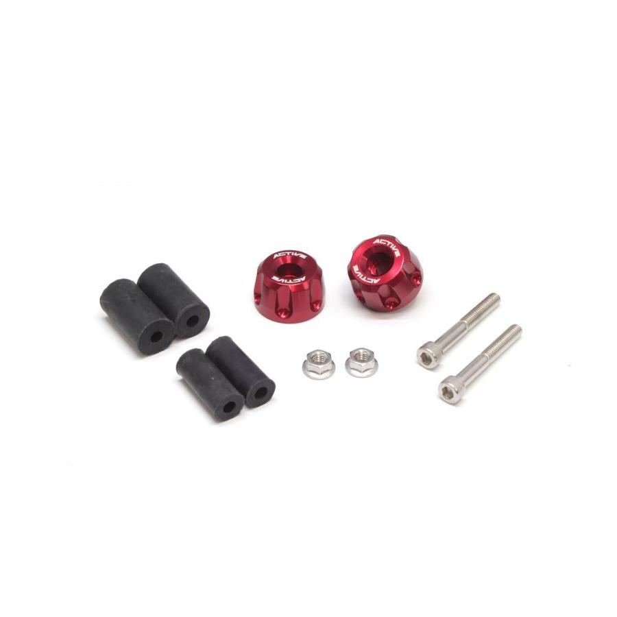 ACTIVE(アクティブ) アルミバーエンド リボルバー レッド Φ30-L18 60800226