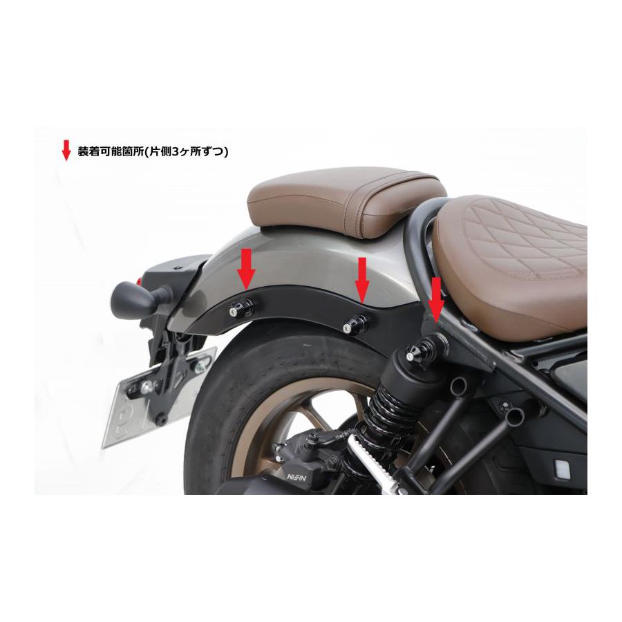 HONDA - ACTIVE (アクティブ) 荷掛フック ブラック (2個SET) REBEL250/500 17-23 1992050