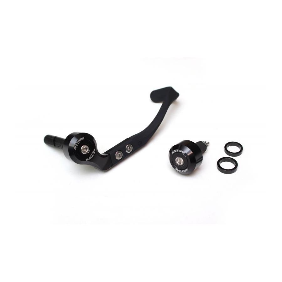ACTIVE (アクティブ) ブレーキレバーガード＆バーエンドSET ブラック ハンドル内径φ13.5-φ15.25用 3080..