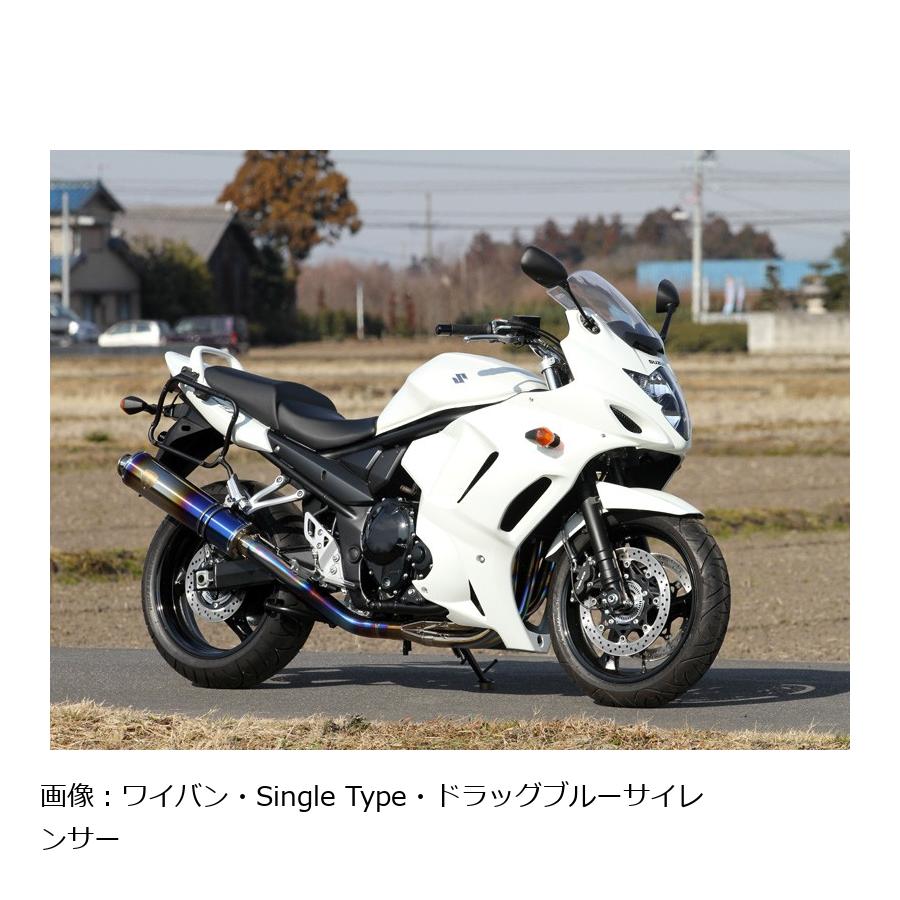 アールズギア フルエキゾースト マフラー ワイバン シングル TI BANDIT1250