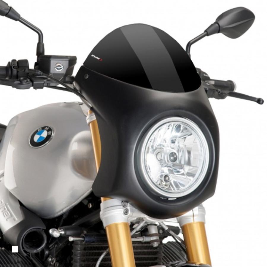 Puig (プーチ) レトロ フェアリング ブラック/ブラック R nineT (ABS樹脂) 9160N