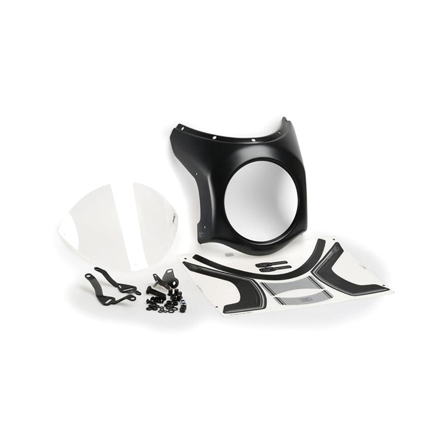 Puig (プーチ) レトロフェアリング クリア/カーボンプリント 汎用(ヘッドライト直径195mmタイプ) 9515W