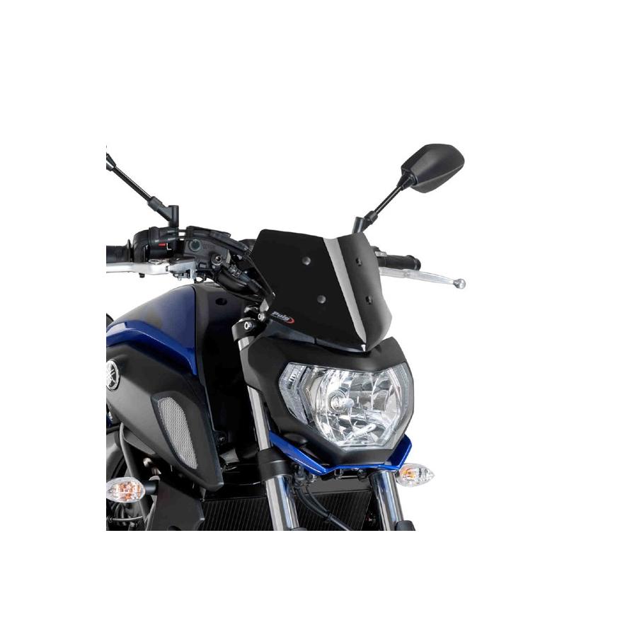 YAMAHA - Puig (プーチ) ニュージェネNKスクリーンSPORT ブラック MT-07 9666N