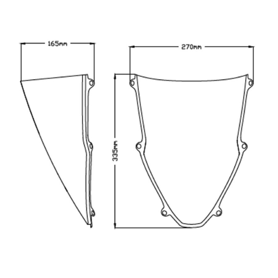 Puig (プーチ) レーシングスクリーン R-Racer スモーク CBR1000RR-R/SP 20314H