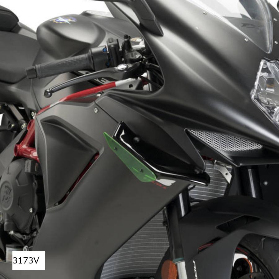 Puig (プーチ) サイドダウンフォーススポイラー グリーン F3 675/800 3173V(2.0)