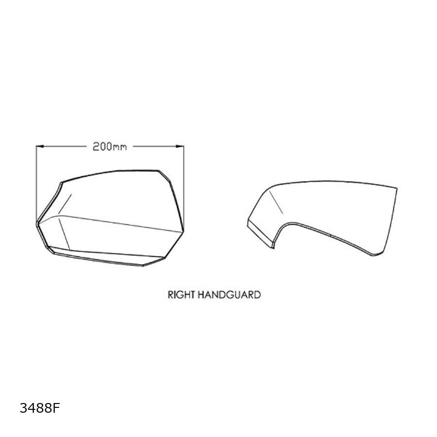 Puig (プーチ) ハンドガード ダークスモーク J125/J300/TMAX530 3488F