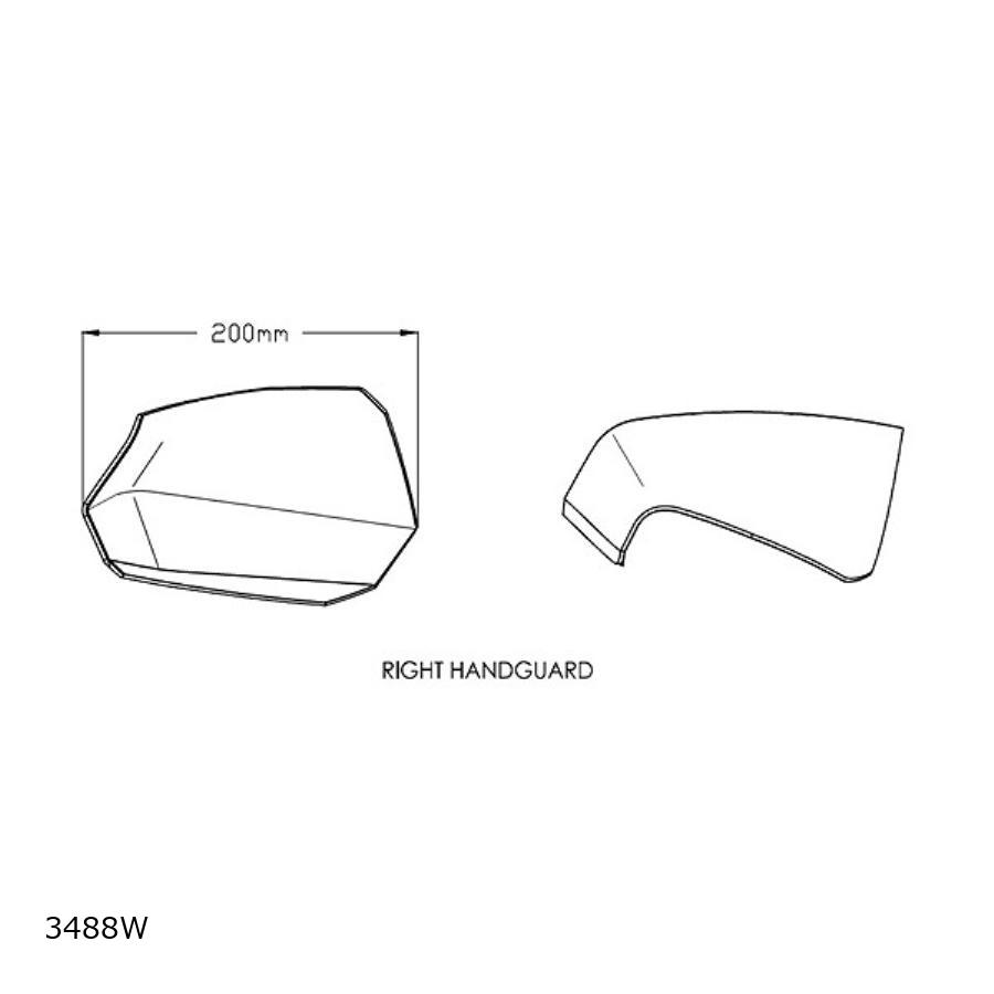Puig (プーチ) ハンドガード クリア J125/J300/TMAX530 3488W