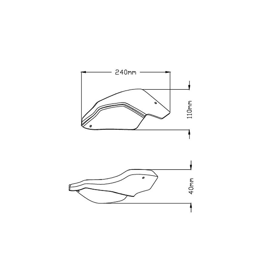 Puig (プーチ) ハンドガード エクステンション オレンジ KTM 790 ADVENTURE 3589T