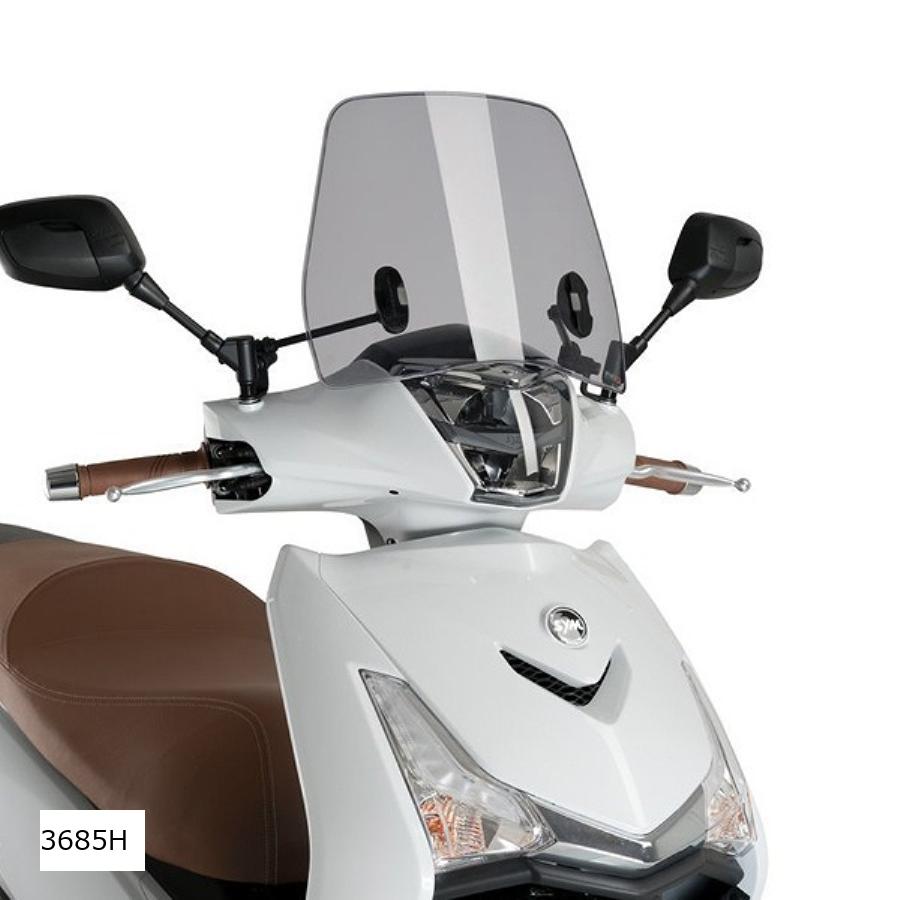 Puig (プーチ) スクーターウインドスクリーンTraficスモーク SYM HD 300 3685H