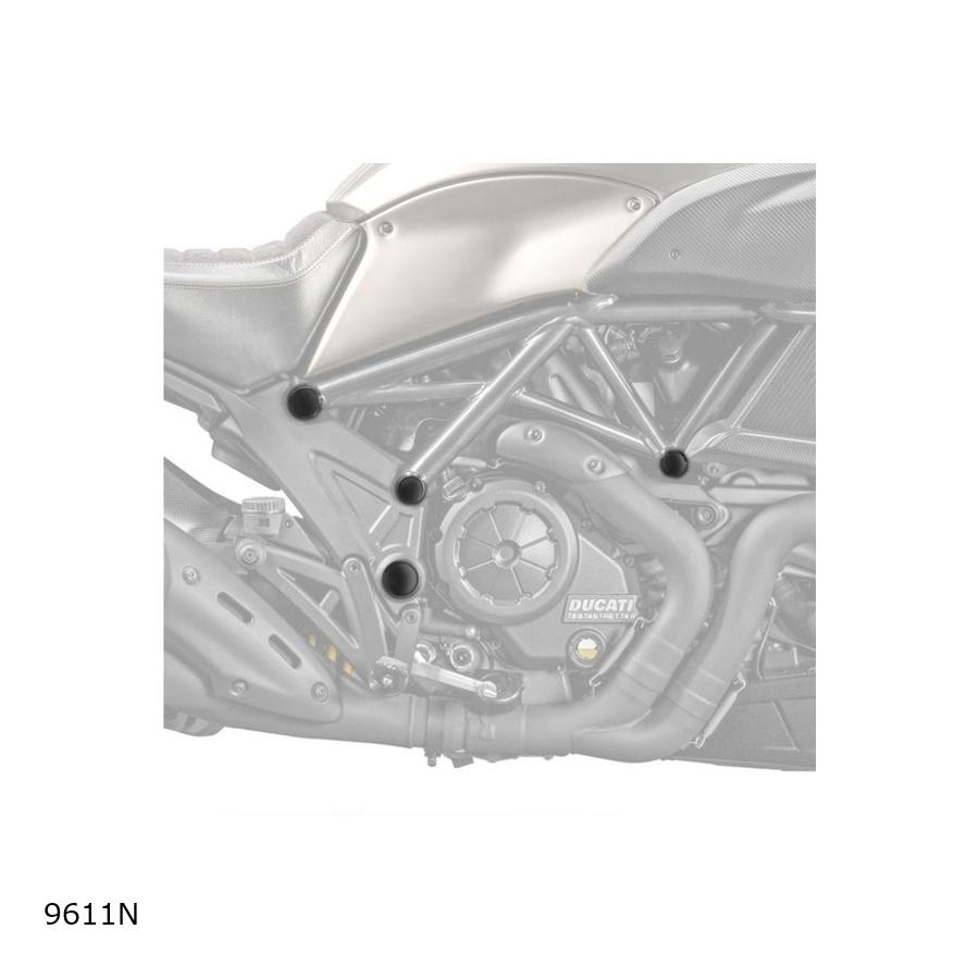 Puig (プーチ) シャシーキャップ ブラック・樹脂 DIAVEL 9611N