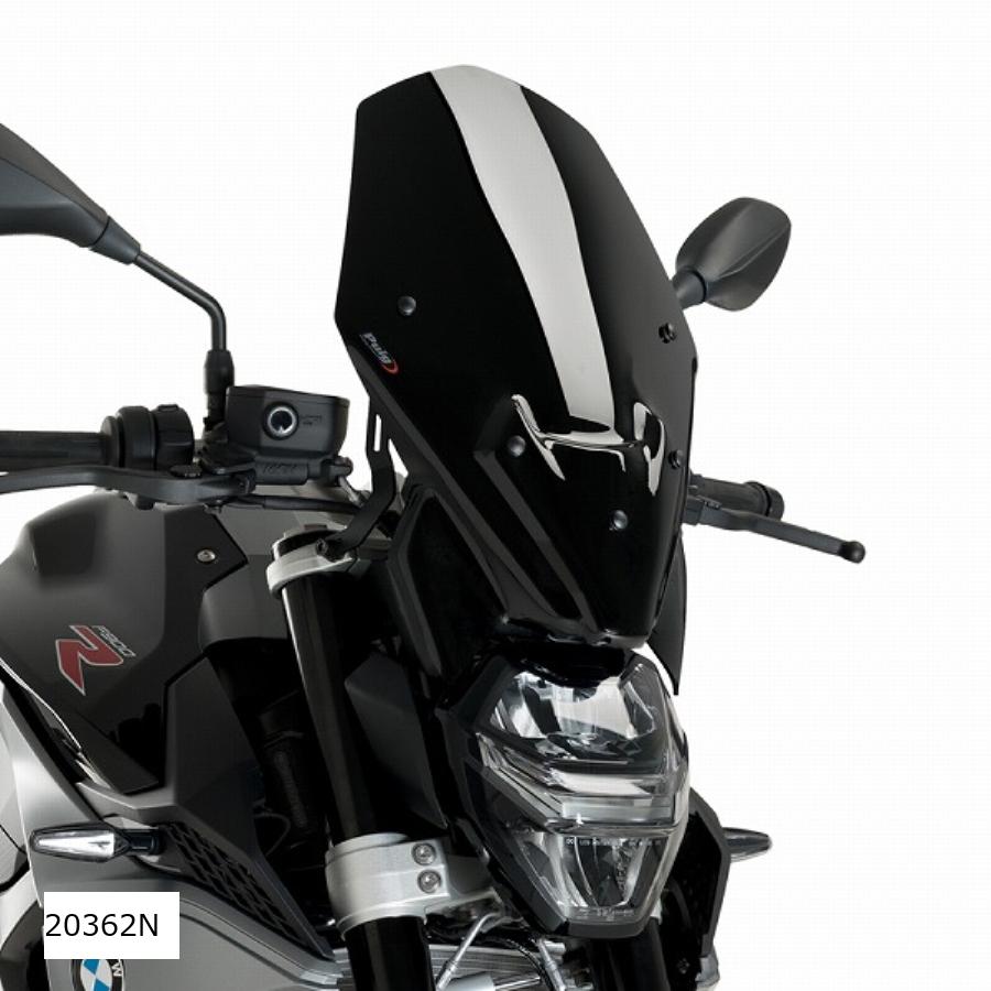 Puig (プーチ) ニュージェネレーションNK(TOURING) ブラックF900R 純正、バイザー付き車両用 20362N
