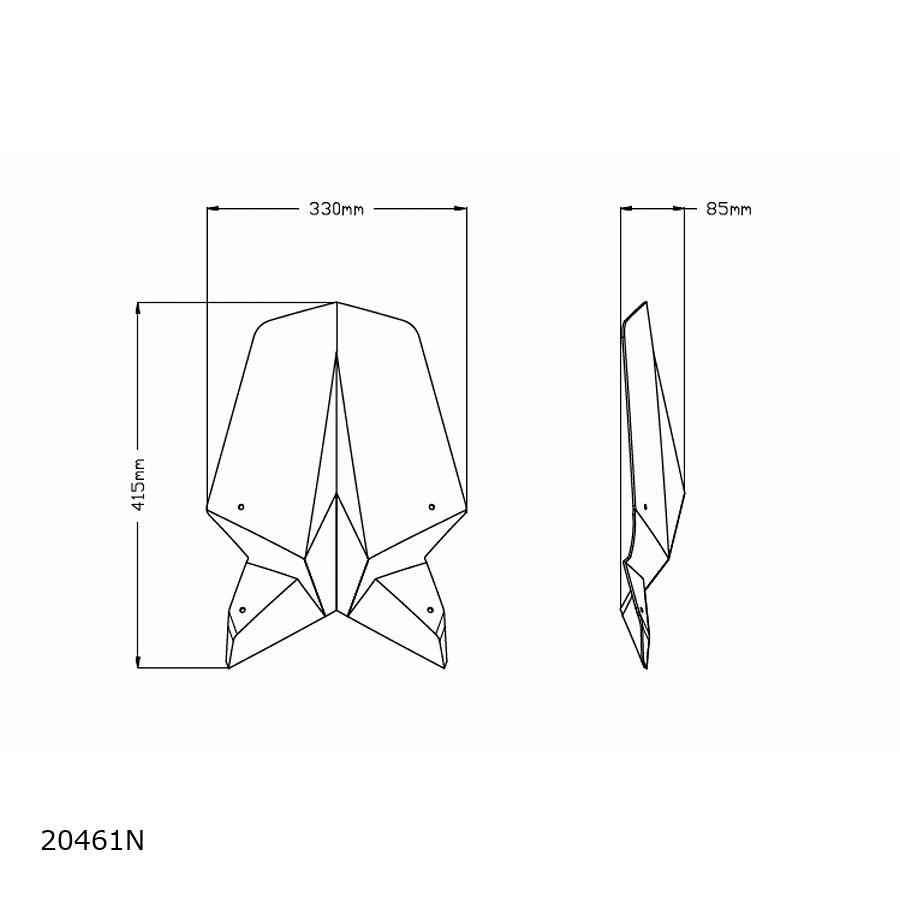 Puig (プーチ) ニュージェネレーションNK(TOURING) ブラック1290 SUPERDUKE R 20461N