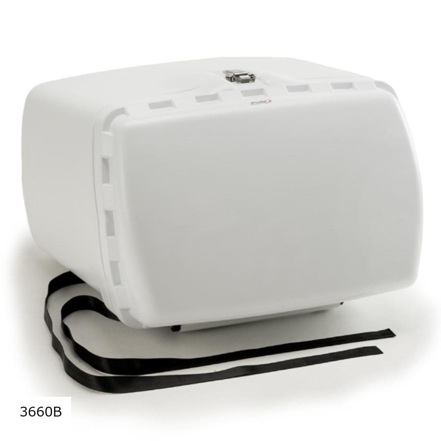 Puig (プーチ) MAXI BOX(トップケース) ホワイト 汎用 固定用ストラップ付き 3660B