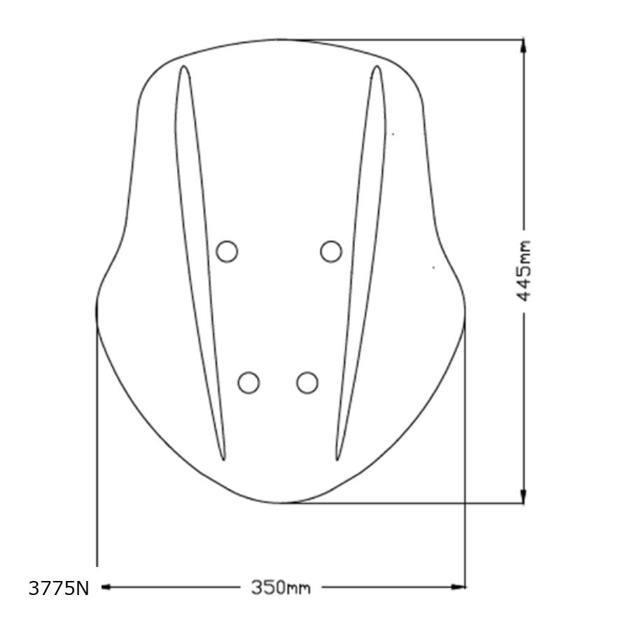 Puig (プーチ) ニュージェネレーションNK(TOURING) ブラック DIAVEL 1260/S 3775N