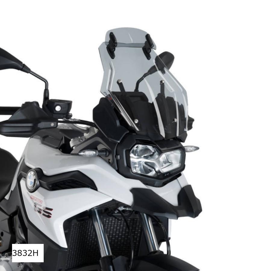 Puig (プーチ) ツーリングスクリーン(ショート) バイザー付スモーク F750GS 3832H