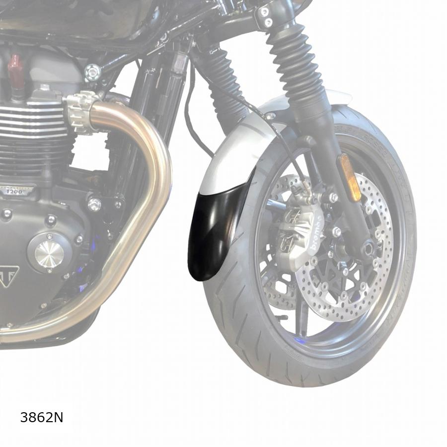 Puig (プーチ) エクステンドフェンダー(フロント)ブラック TRIUMPH SPEED TWIN 3862N