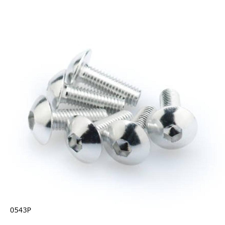 Puig (プーチ) アルミボルト M5x15 6本入り シルバー・アルミ (7075 アルマイト仕上げ) 0543P(2.0)