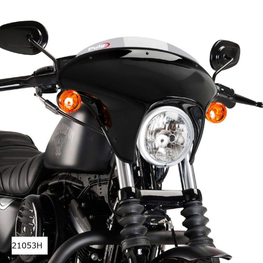 Puig (プーチ) ウインドシールド バットウイング SML (SPORT) スモーク SPORTSTER IRON XL883N 21053H