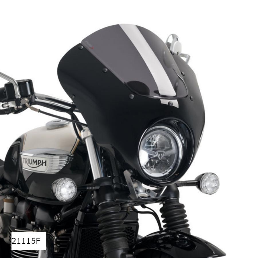 Puig (プーチ) セミフェアリング ダークナイト グロスブラック/ダークスモークBONNEVILLE SPEEDMASTER 21115F