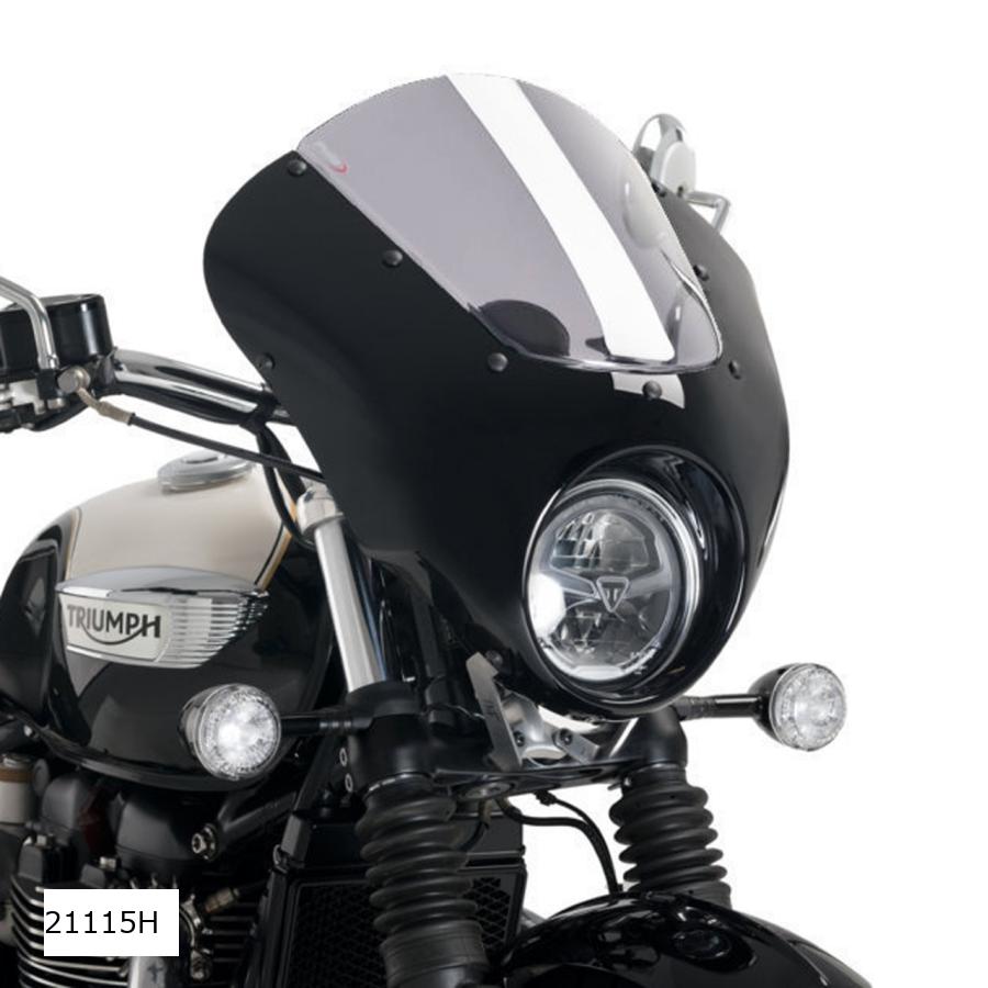 Puig (プーチ) セミフェアリング ダークナイト グロスブラック/スモークBONNEVILLE SPEEDMASTER 21115H