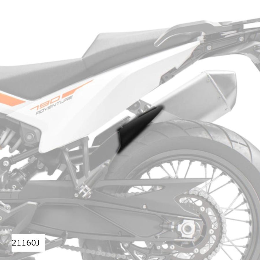 Puig (プーチ) エクステンドフェンダー(リヤ) ブラック KTM 790ADVENTURE /890ADVENTURE・ABS樹脂 21160J