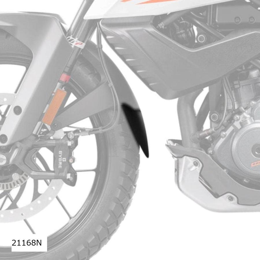 Puig (プーチ) エクステンドフェンダー(フロント)ブラック KTM 390 ADVENTURE・ABS樹脂 21168N