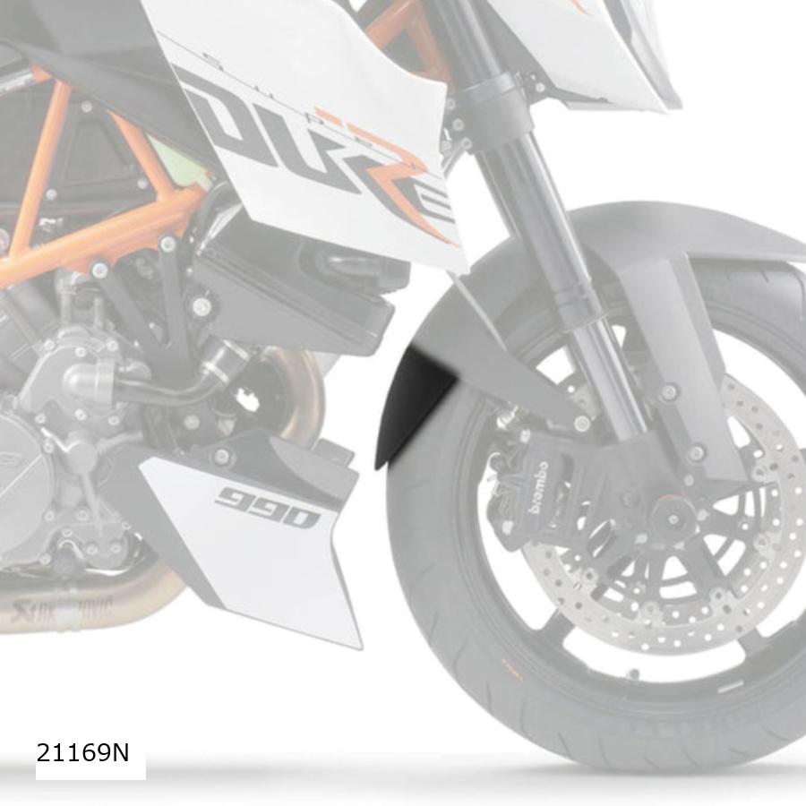 Puig (プーチ) エクステンドフェンダー(フロント)ブラック KTM 990 SUPERDUKE/990 SUPERDUKE R・ABS樹脂 21169N