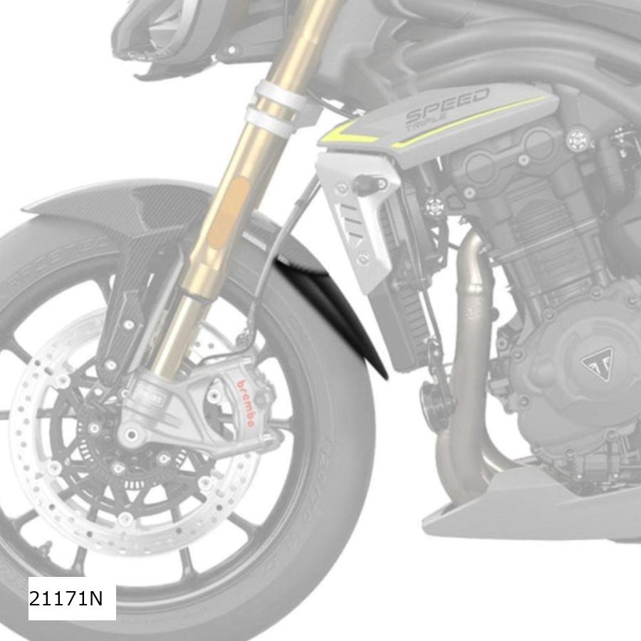 Puig (プーチ) エクステンドフェンダー(フロント)ブラック SPEED TRIPLE RS・ABS樹脂 21171N