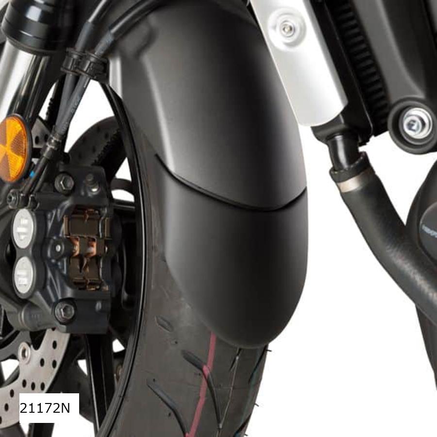 Puig (プーチ) エクステンドフェンダー(フロント)ブラック TRIDENT 660・ABS樹脂 21172N