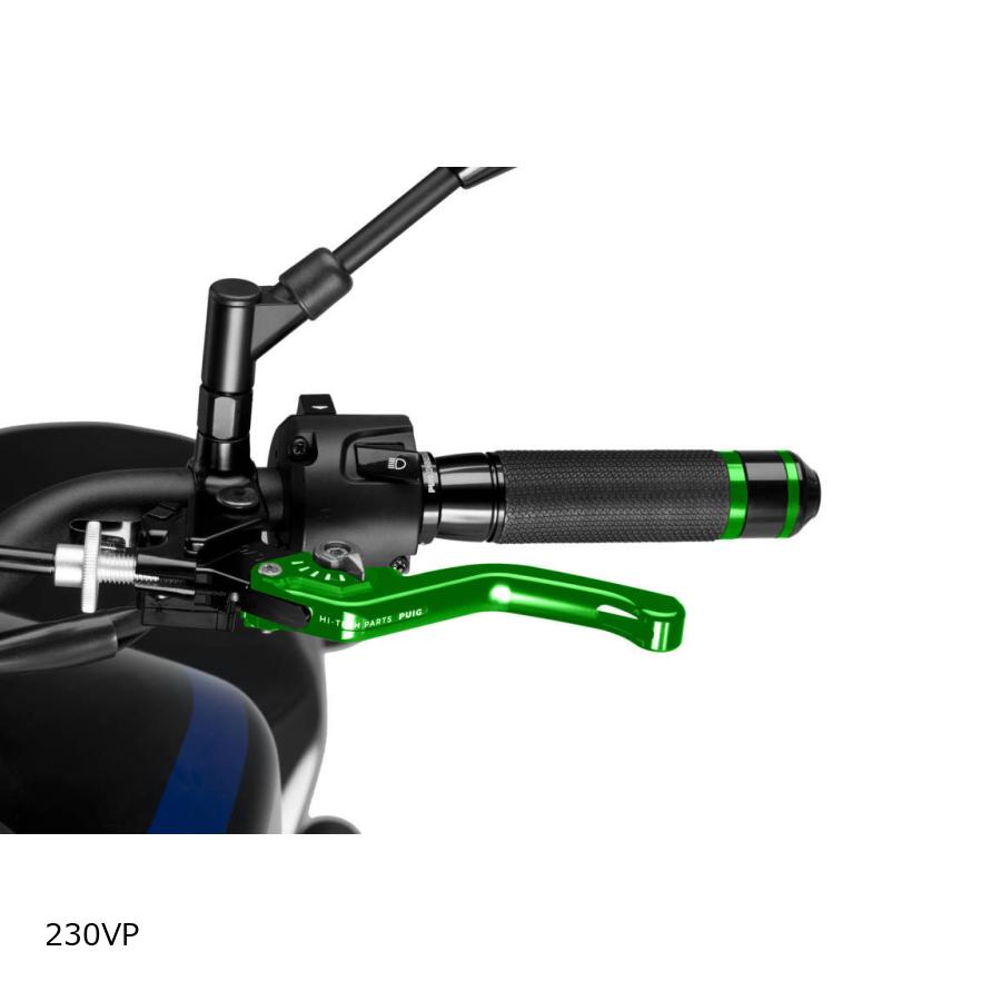 Puig (プーチ) SHORT クラッチ LEVER 3.0 (ショートタイプ) グリーン/シルバー 230VP