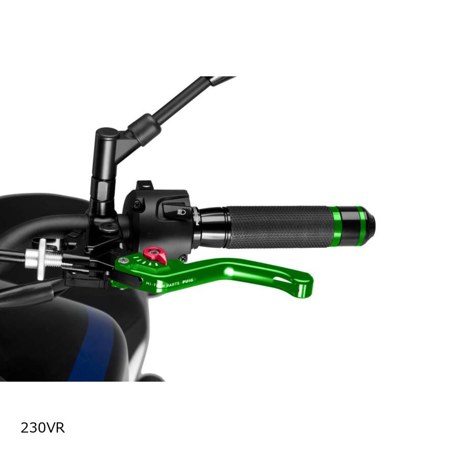 Puig (プーチ) SHORT クラッチ LEVER 3.0 (ショートタイプ) グリーン/レッド 230VR