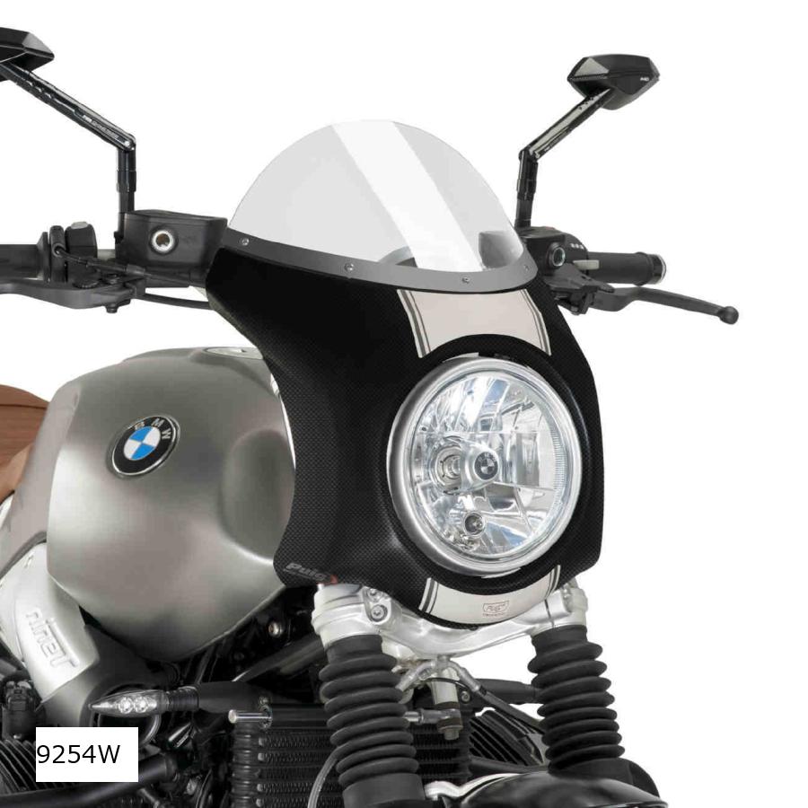 Puig (プーチ) レトロフェアリング クリア/カーボンP R NINE T SCRAMBLER(RETRO FAIRING) CARBON LOOK 9254W