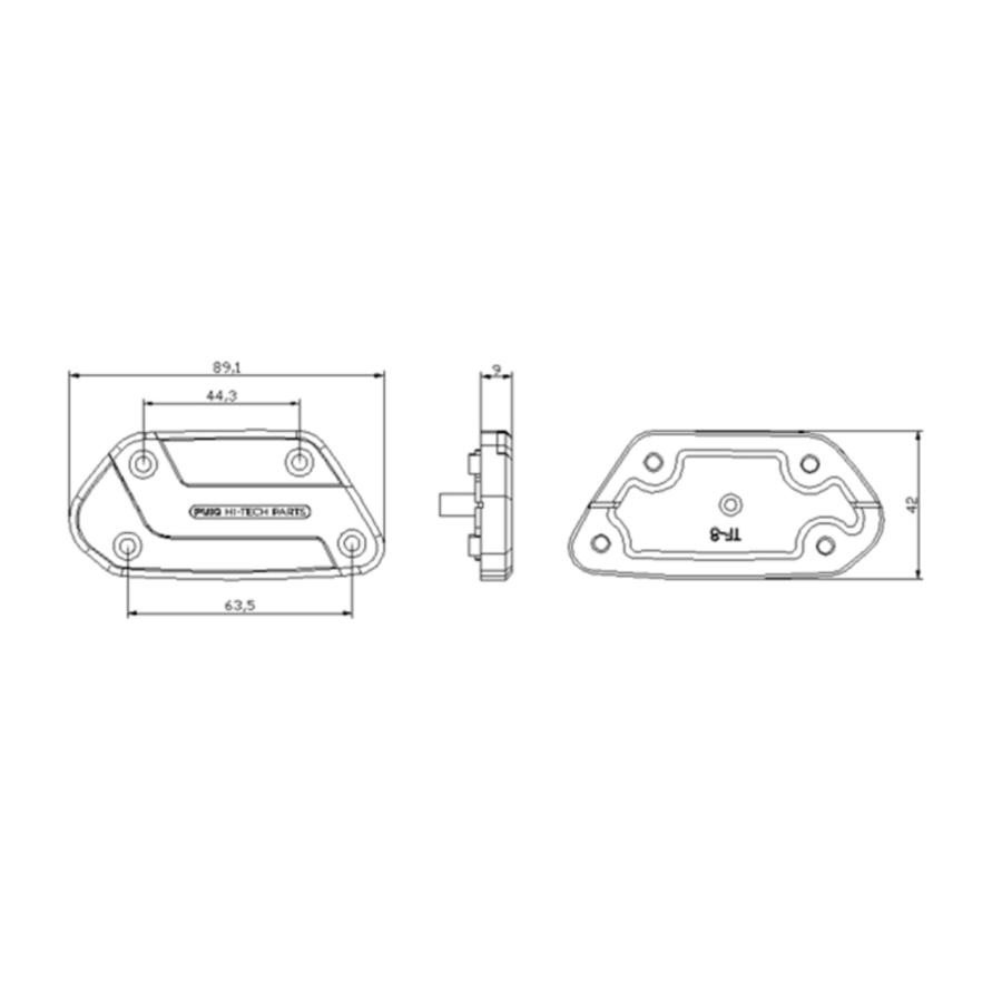 Puig (�ס���) �ꥶ���Х��󥯥���åץ���å� ������� R1250GS/R1250GS HP/R1250GS ADVENTURE 9282O