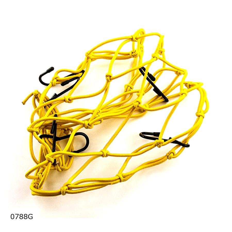 Puig (プーチ) ツーリングネット(350x350) イエロー 汎用(ELASTIC NETS) 0788G