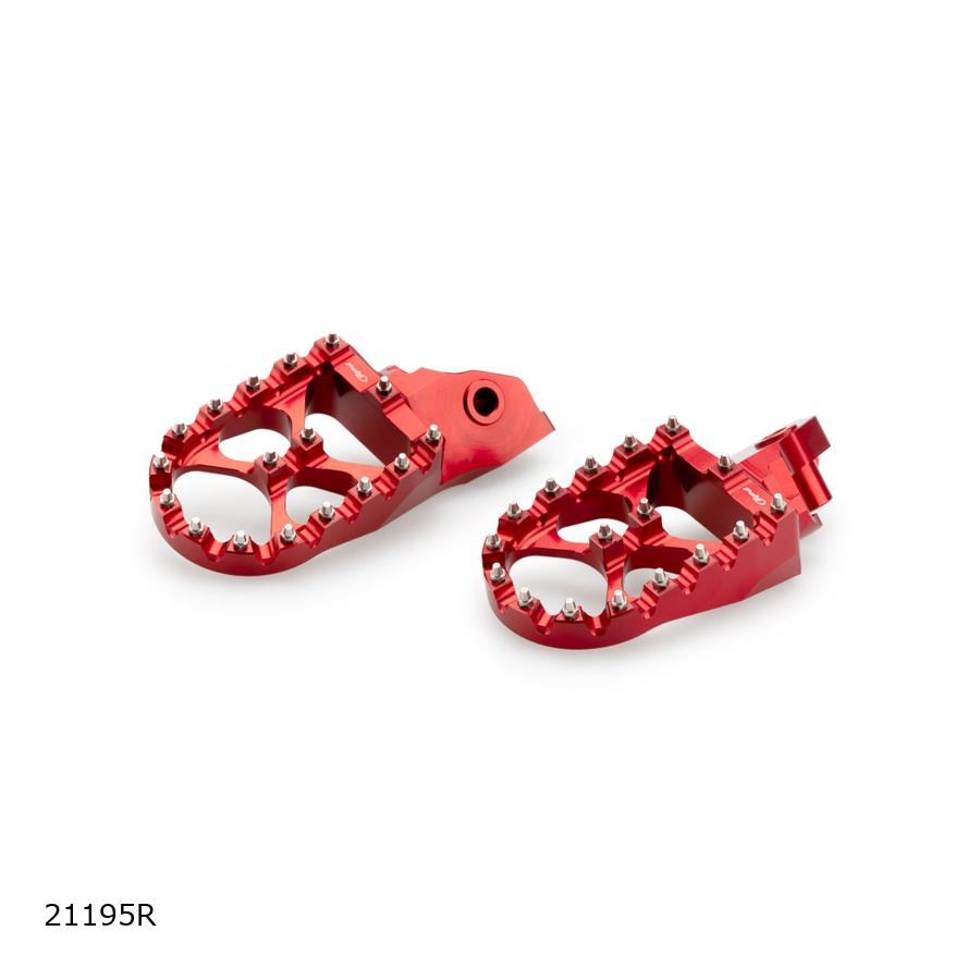 Puig (プーチ) フットペグ オフロード レッド R1200GS/R1200GS ADVENTURE/R1250GS 21195R