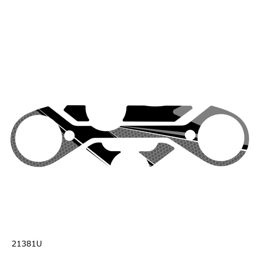 Puig (プーチ) トップブリッジプロテクトシール(Radikal グレー RC125 /RC390 21381U