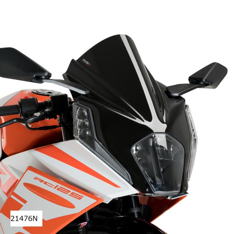 Puig (プーチ) レーシングスクリーン Z-Racing ブラック KTM RC125/RC390 21476N