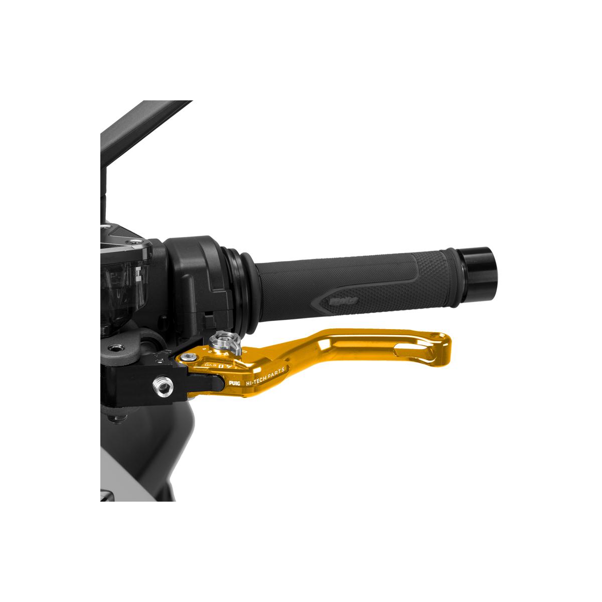 Clutch Levers - Puig (プーチ) CLUTCH LEVER 4.0.SHORT (ショートタイプ) クラッチレバー ゴールド/シルバー 4230OP