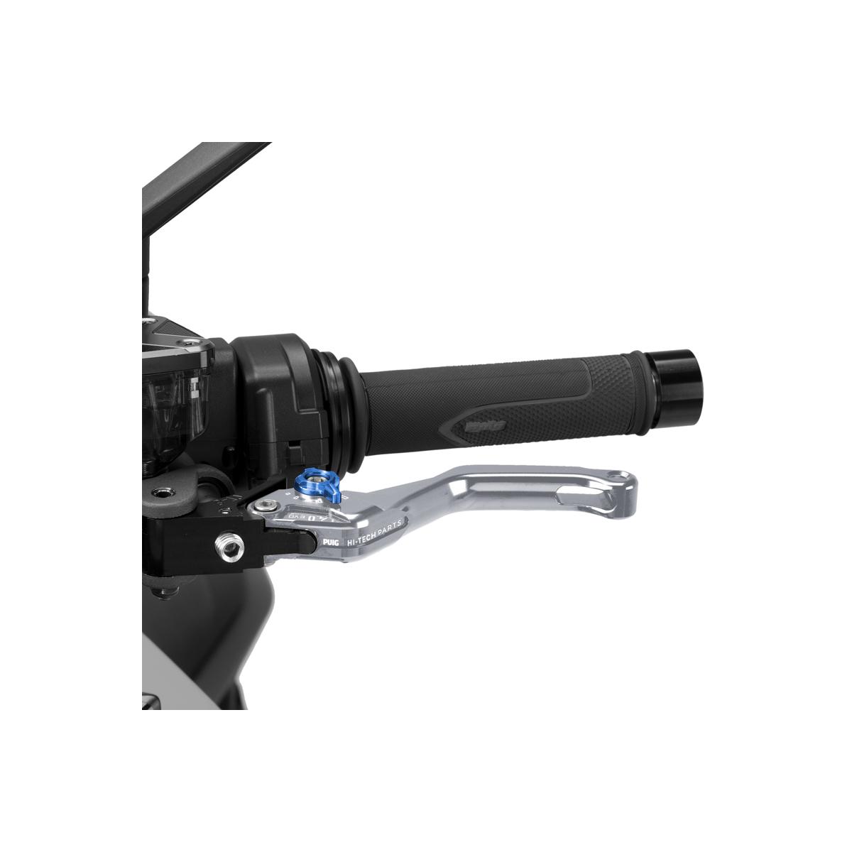 Clutch Levers - Puig (プーチ) CLUTCH LEVER 4.0.SHORT (ショートタイプ) クラッチレバー チタニウム/ブルー 4230YA