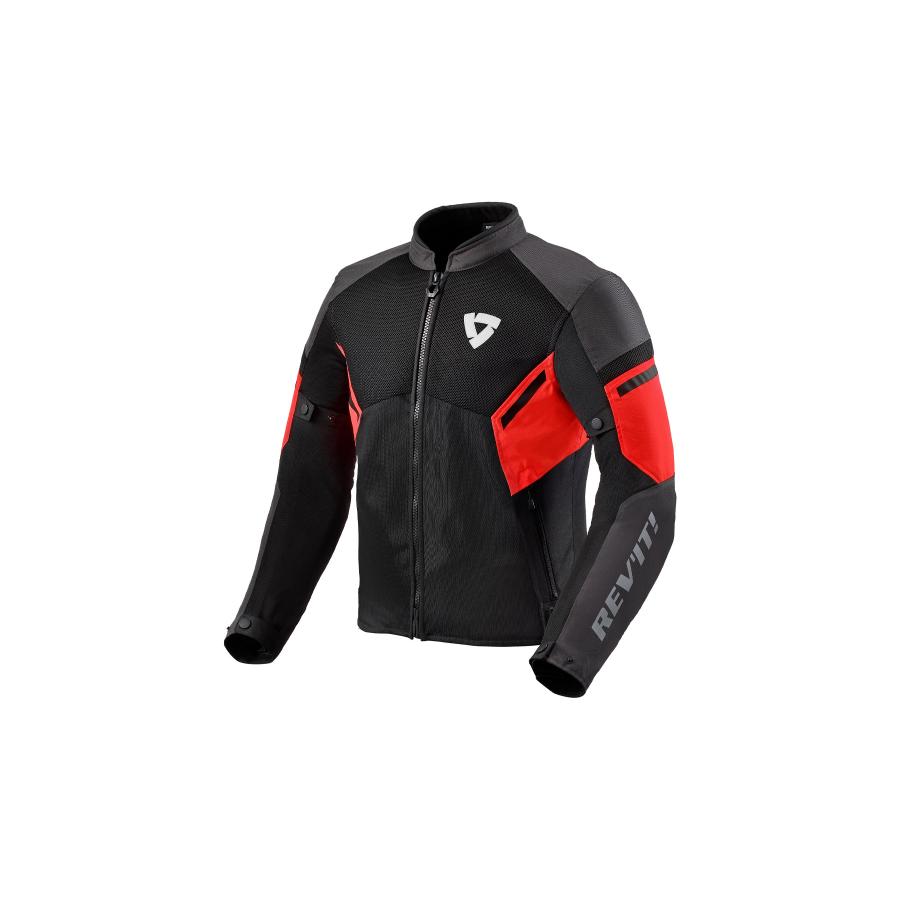REVIT (レブイット) GT-R エア3 ジャケット メッシュ 通気性 夏 ツーリング ブラック/ネオンレッド L F..