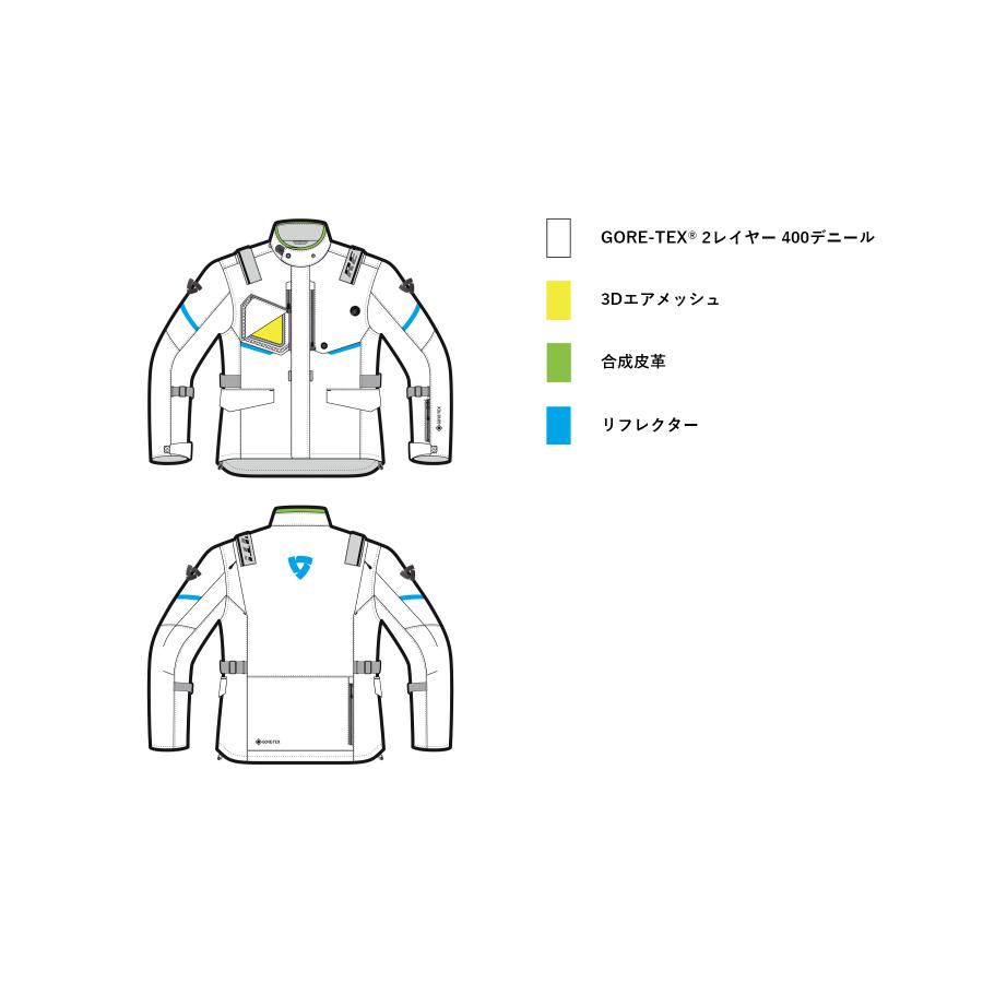 REVIT (レブイット) バーティカル GTX GORE-TEXジャケット ダークブルー M FJT304-0390-M