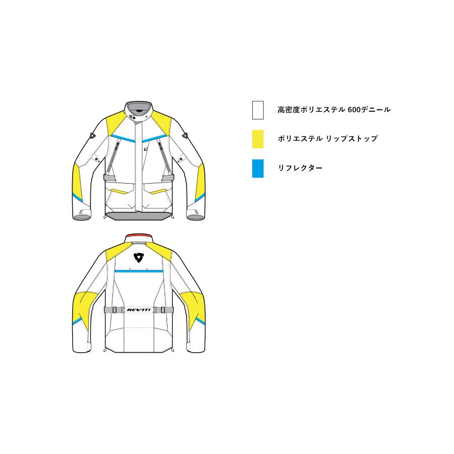 REVIT (レブイット) ボルティアック3 H2O ジャケット グレー/ブラック M FJT334-3510-M