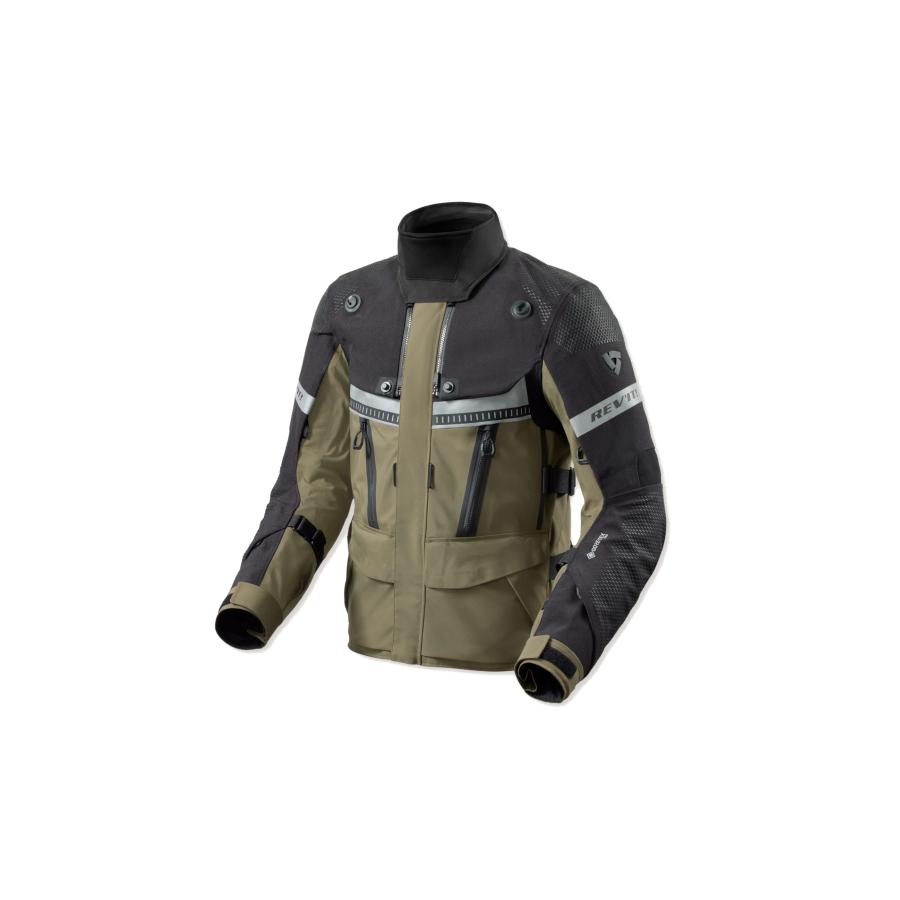 REVIT (レブイット) ドミネーター3 GTX GORE-TEXジャケット ブラック/ダークグリーン XL FJT288-1480-XL