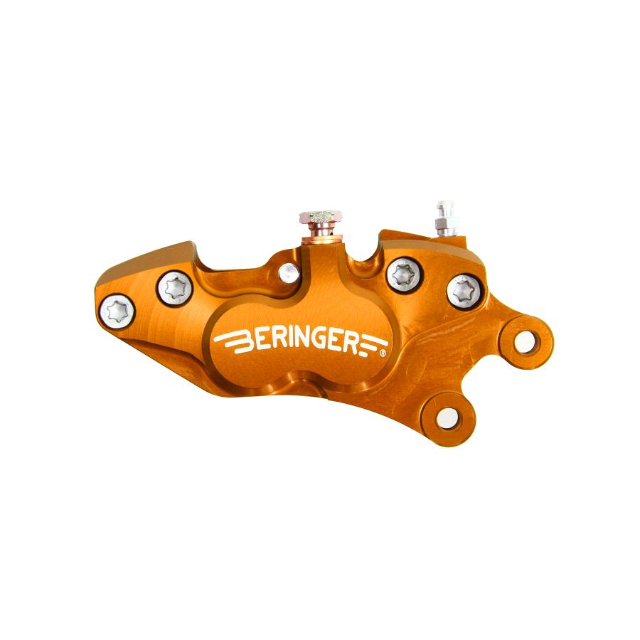 ベルリンガー 4ピストンキャリパー 右 ピッチ40 オレンジ 4D01