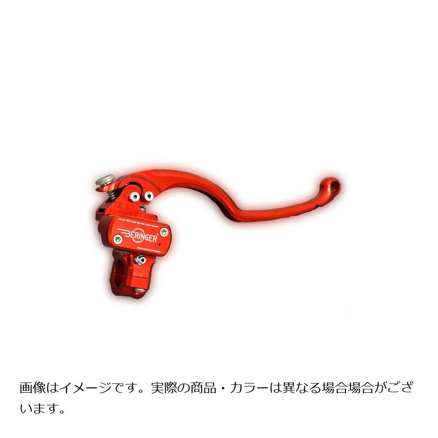 ベルリンガー タンク一体式φ17.5 フロントブレーキマスター ストリート4フィンガー レッド BRO-12-4
