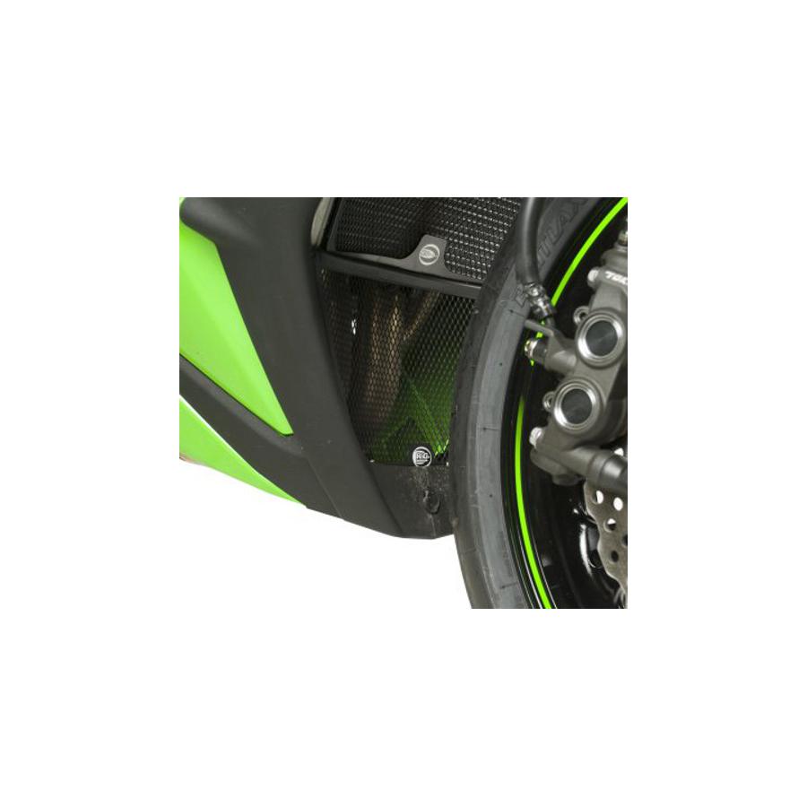 R&G (アールアンドジー) ダウンパイプグリルガード アルミニウム ブラック ZX-10R RG-DG0003BK